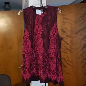 Sleeveless lacey blouse Maurices size 2X